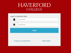 screen shot of sites login page