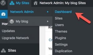 MySites_NetworkAdmin_Dashboard